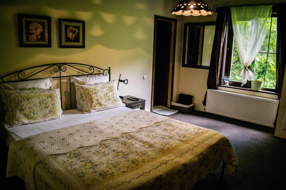 Bed, Mountain view