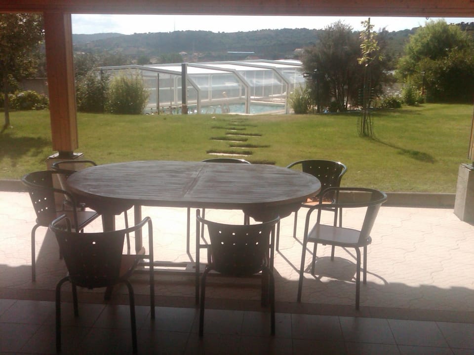 Patio, Pool view