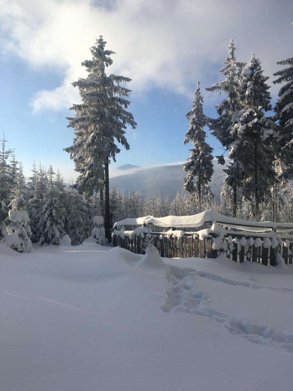 Natural landscape, Winter, Hiking