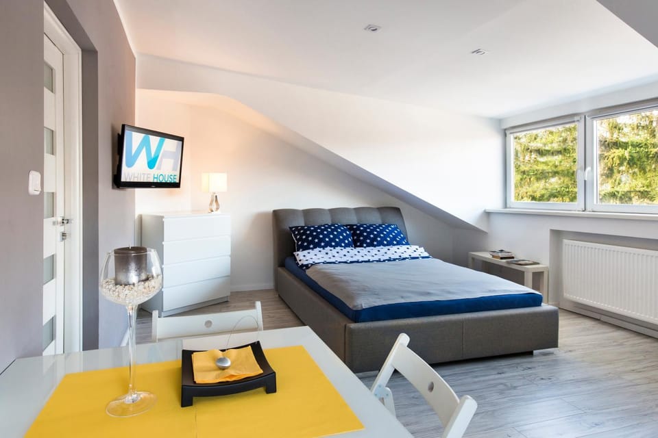 Bed, TV and multimedia, Living room, Photo of the whole room, Seating area, Bedroom