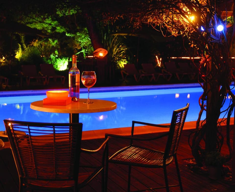 Night, Swimming pool, Swimming pool