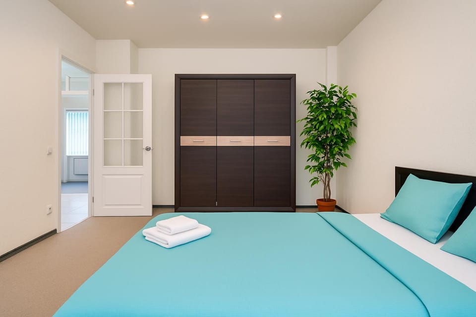 Bed, Bedroom, wardrobe