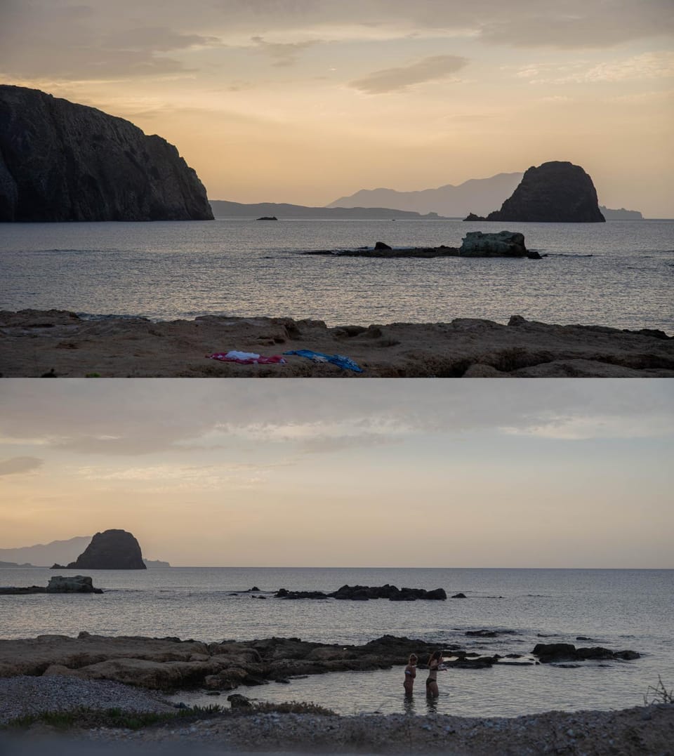 Natural landscape, Beach, Sea view, Sunset