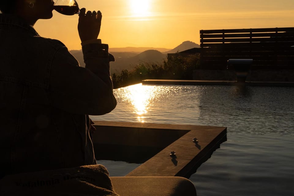 Swimming pool, Sunset