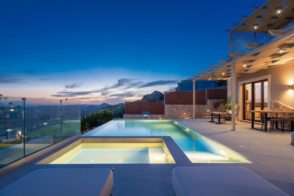 Swimming pool, Sunset