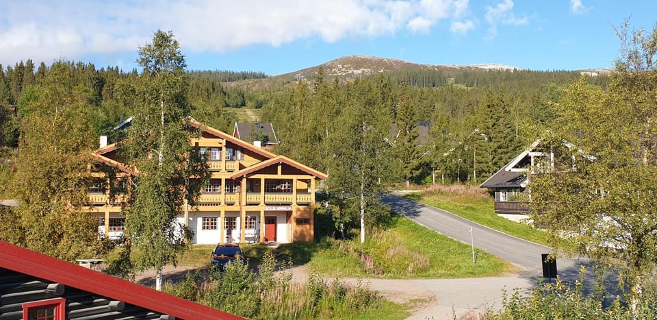 Property building, Spring, Day, Natural landscape, Mountain view