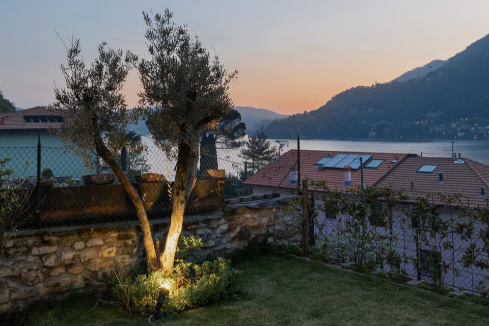 Natural landscape, Lake view, Mountain view, Sunset