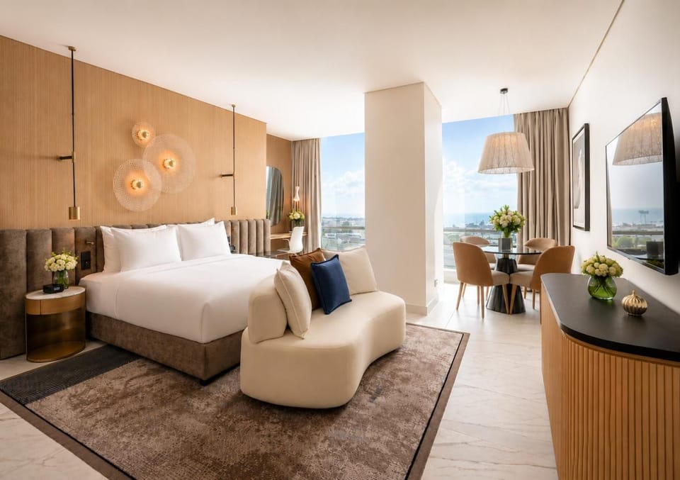 Living room, Bedroom, Sea view