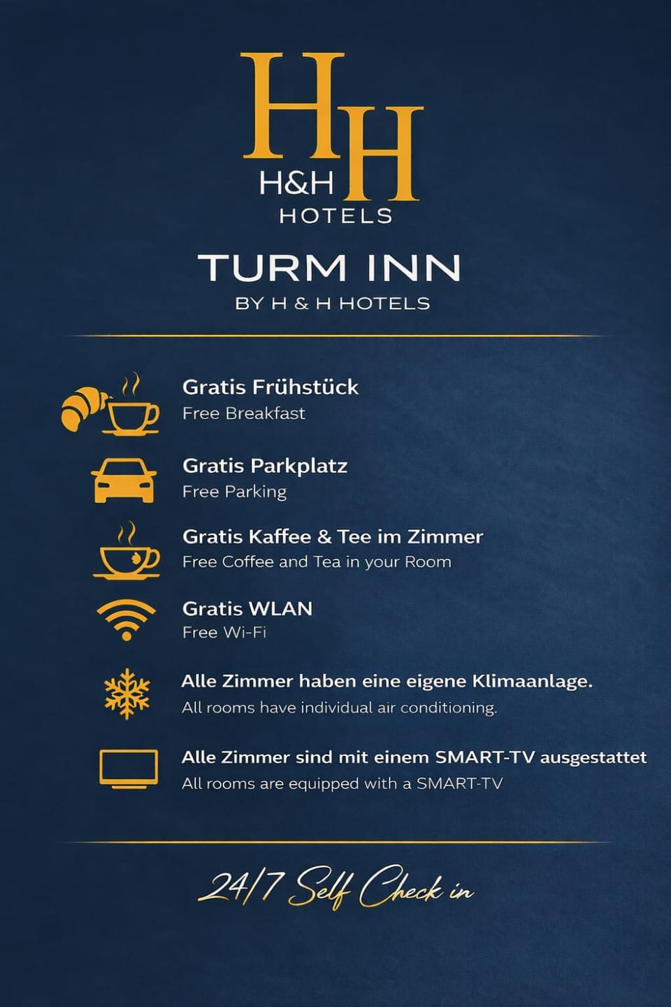 TV and multimedia, Breakfast, Parking, internet