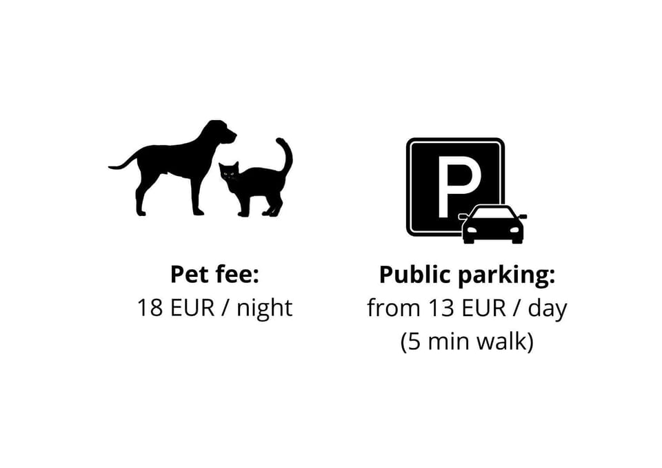 Property building, Text overlay, Text overlay, Pets, Parking