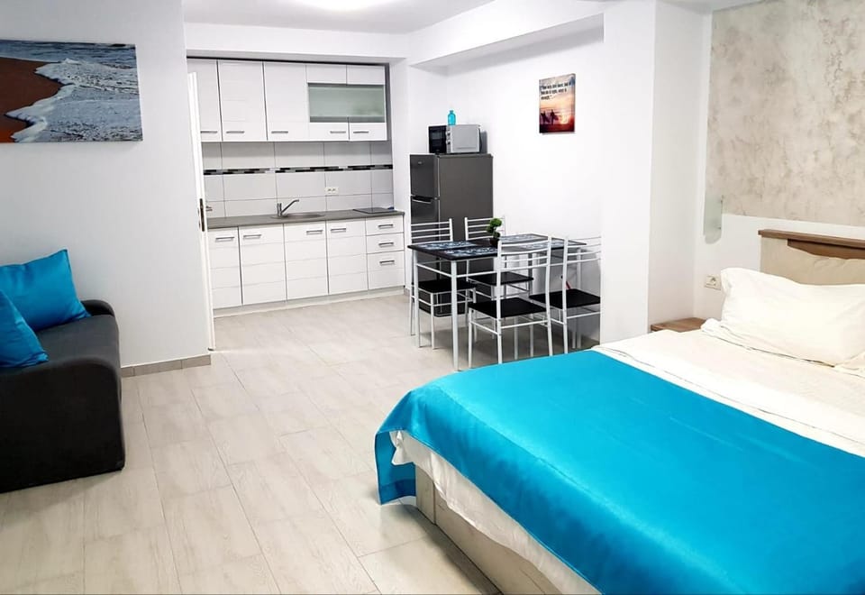 Bed, Kitchen or kitchenette, Photo of the whole room, Dining area, Bedroom