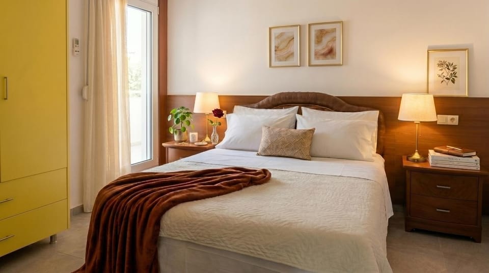 Bed, Photo of the whole room, Seating area, Bedroom