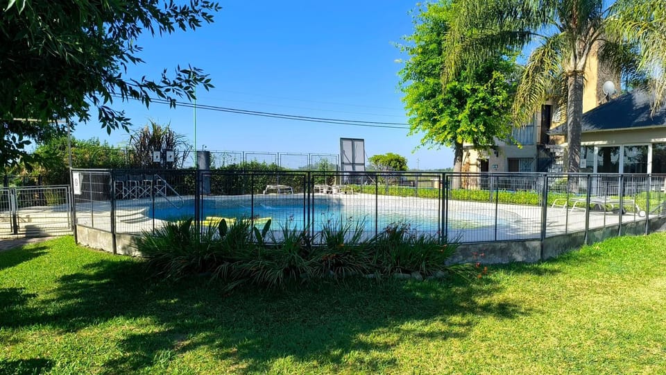 Property building, Spring, Day, Natural landscape, Garden, Garden view, Pool view, Swimming pool, Swimming pool