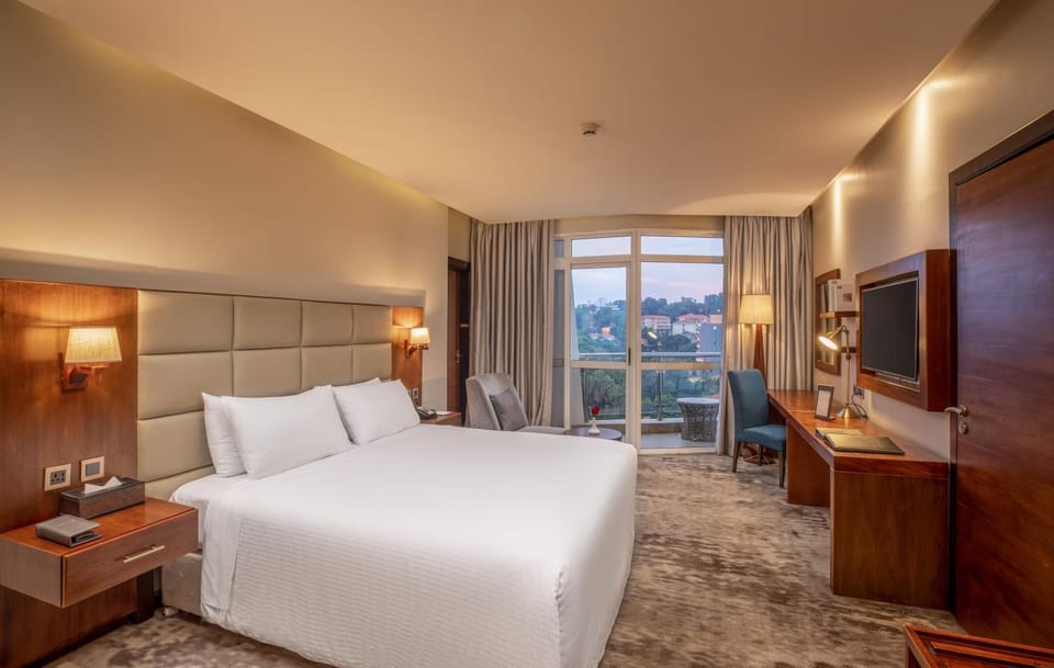 Bed, View (from property/room), Photo of the whole room, Bedroom, City view