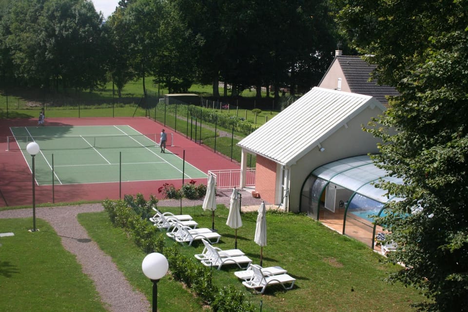 Day, Garden, Tennis court