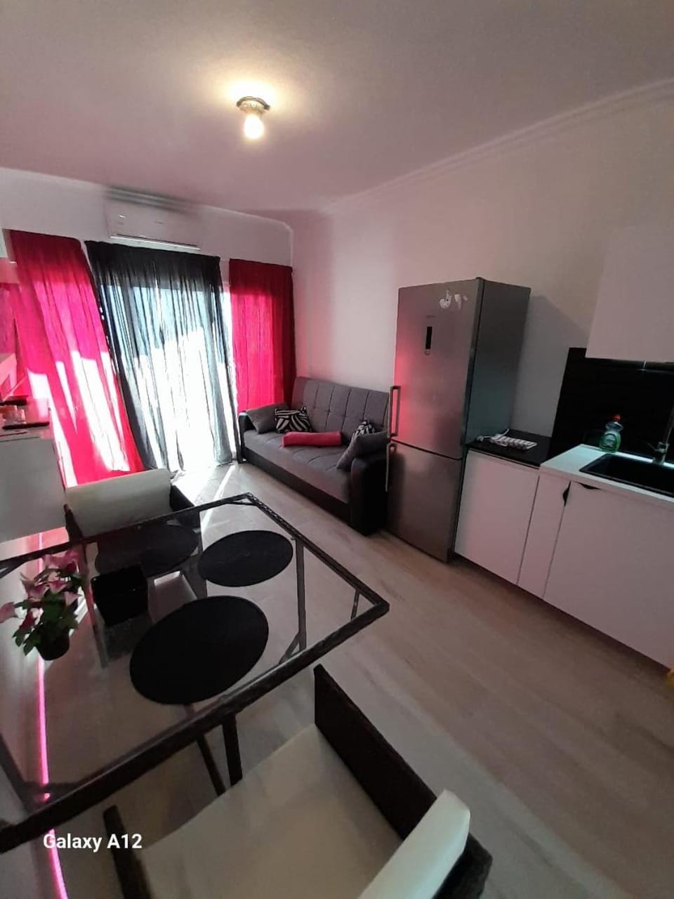 Living room, kitchen