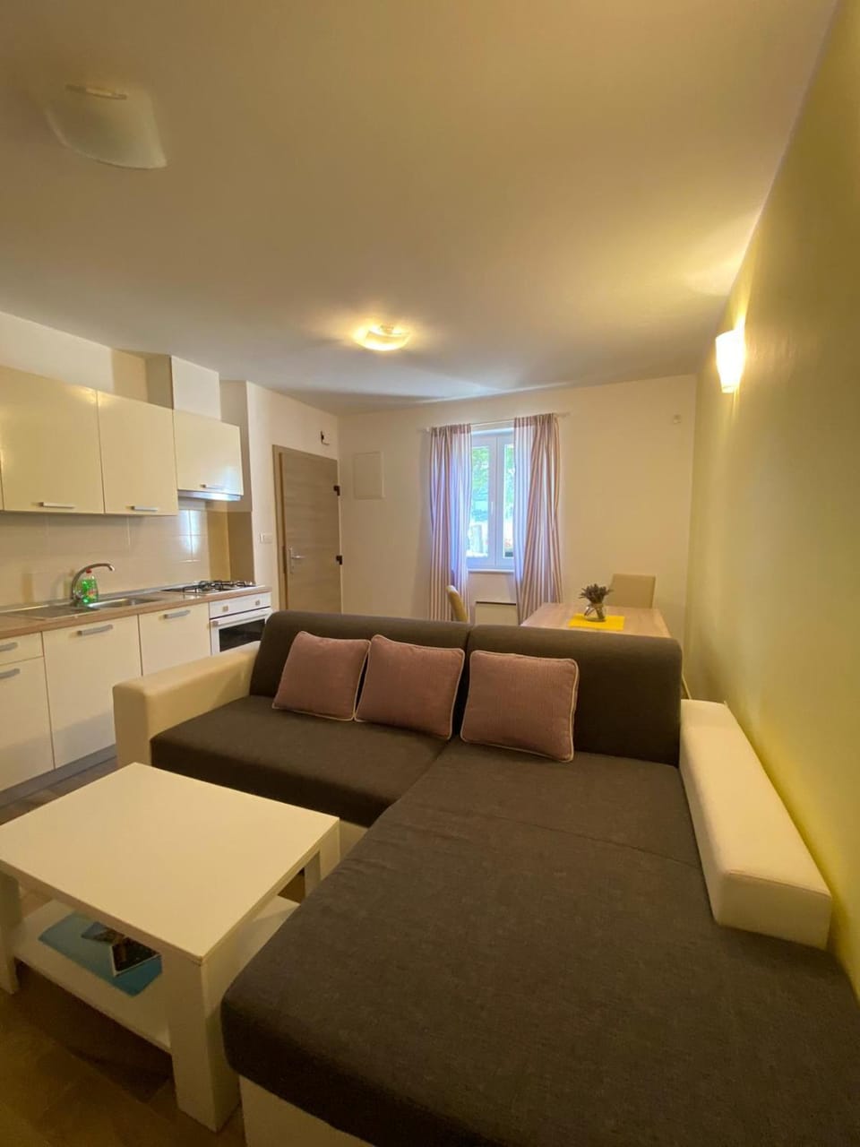 Kitchen or kitchenette, Living room, Photo of the whole room, Seating area