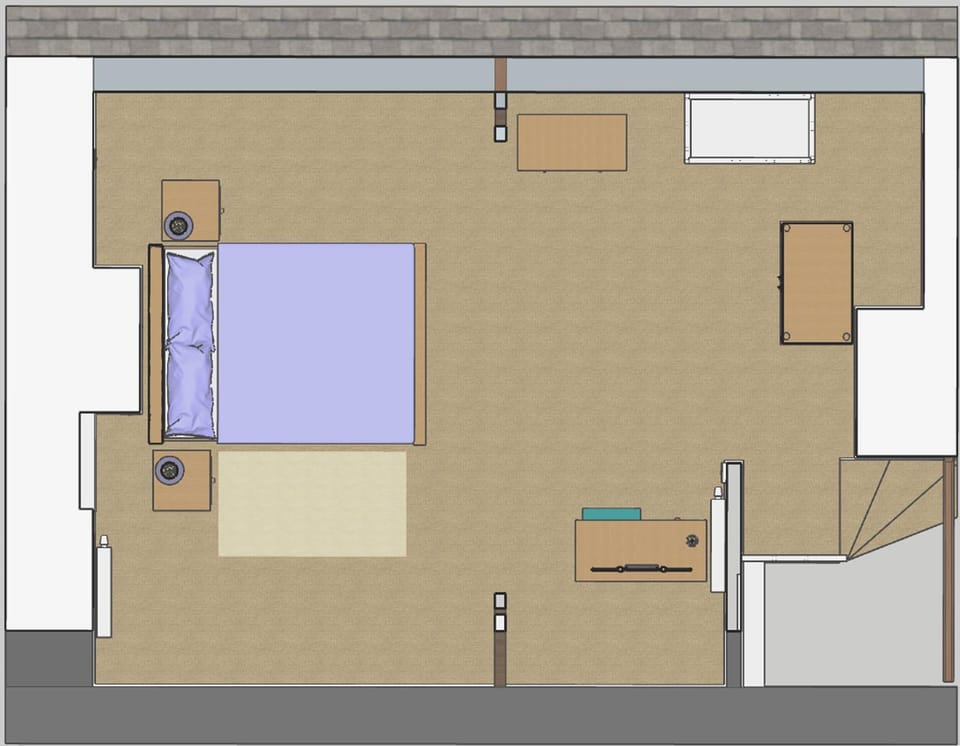 Bed, Floor plan, Bedroom, cot