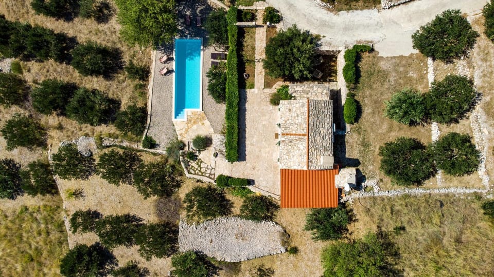 Property building, Day, Neighbourhood, Natural landscape, Bird's eye view, Garden, Garden view, Pool view, Swimming pool