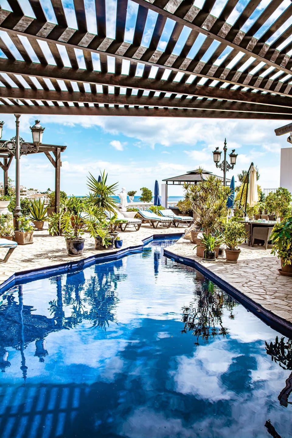 Pool view, Sea view, Swimming pool