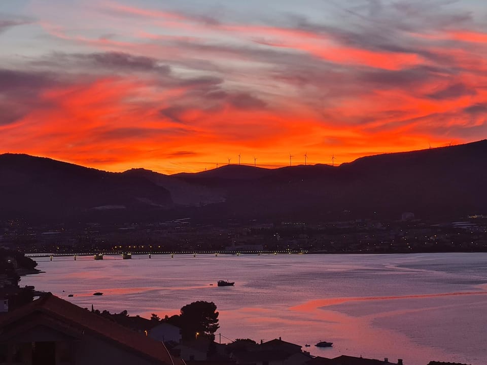 Natural landscape, View (from property/room), Sunset