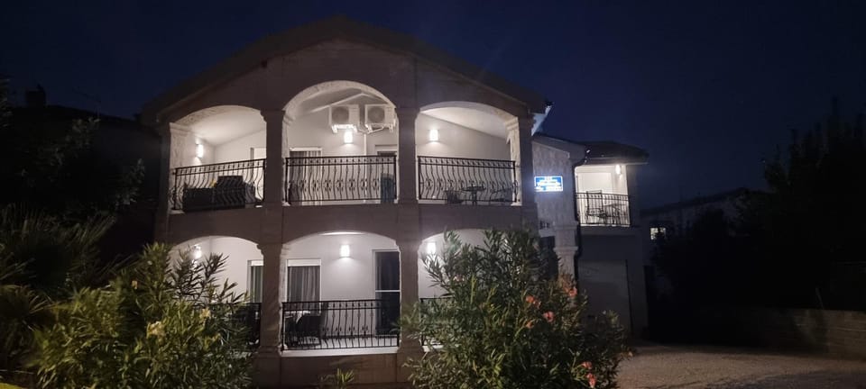 Property building, Night, Balcony/Terrace