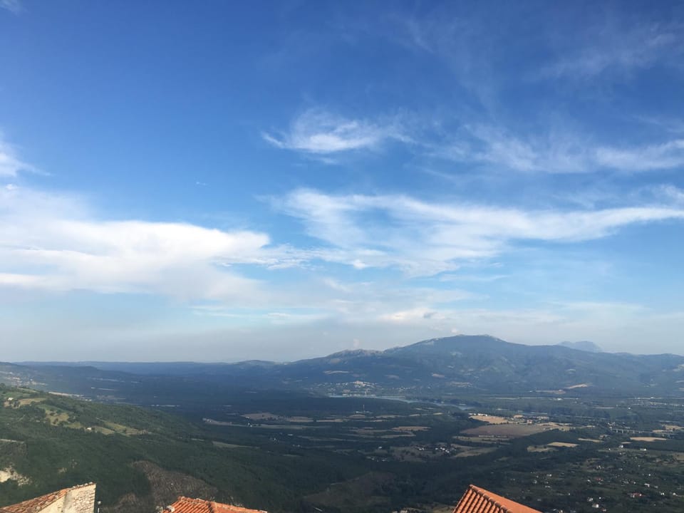 Natural landscape, Bird's eye view, Mountain view