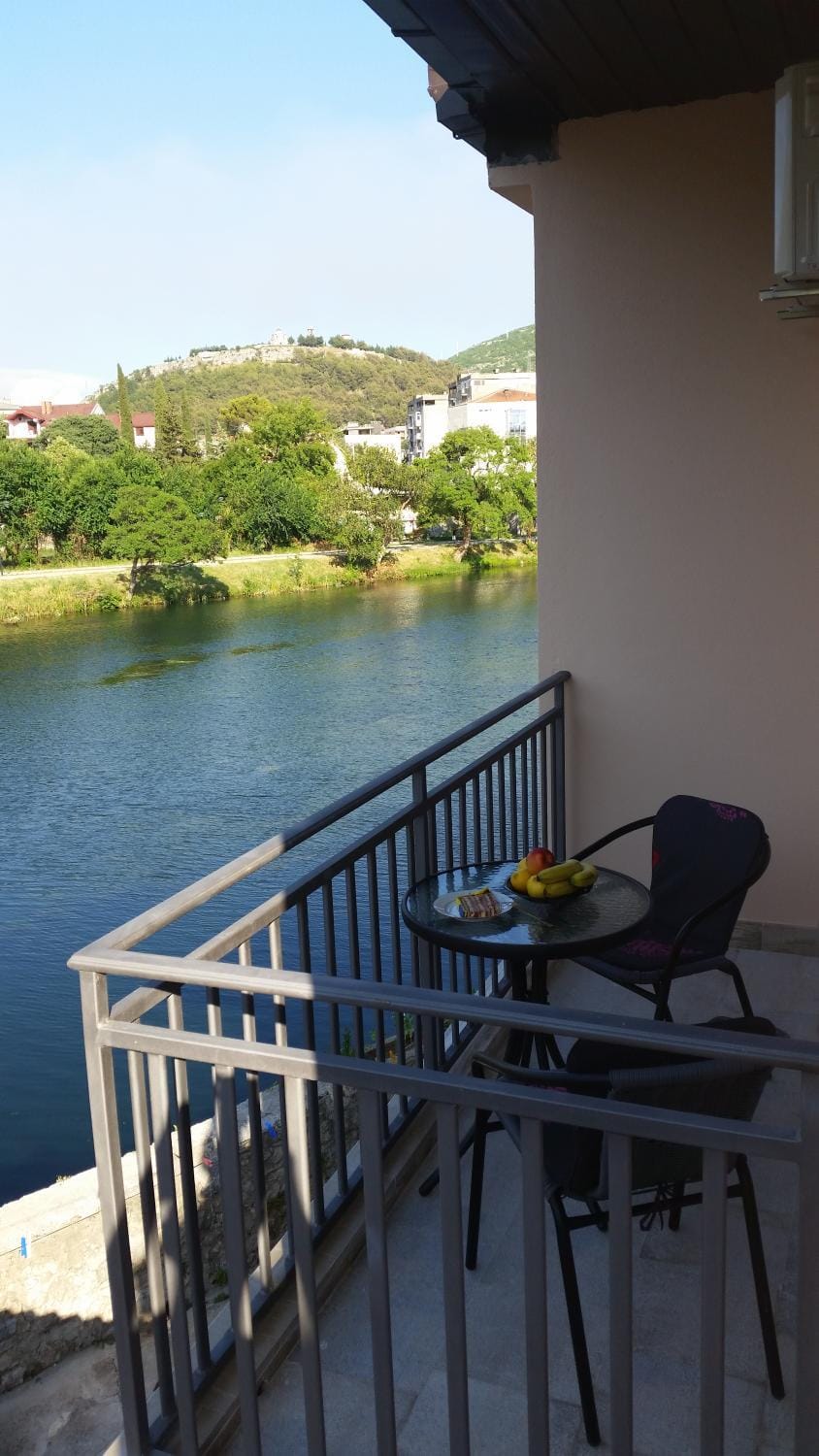 Property building, View (from property/room), Seating area, River view