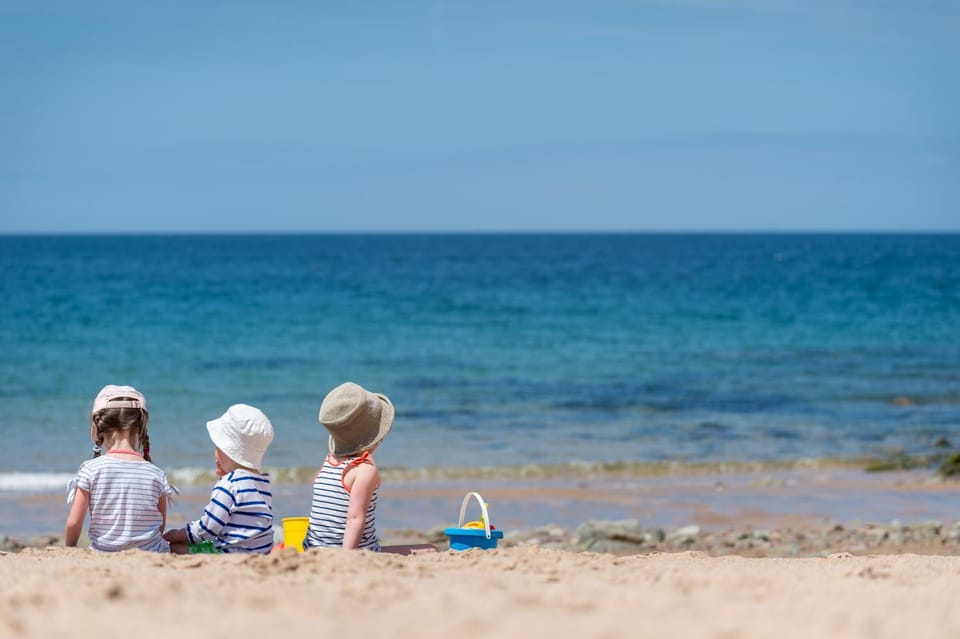 Beach, children