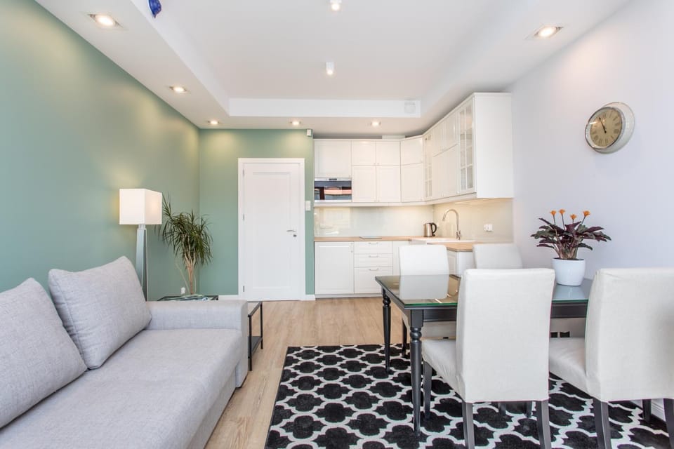 Kitchen or kitchenette, Living room, Dining area