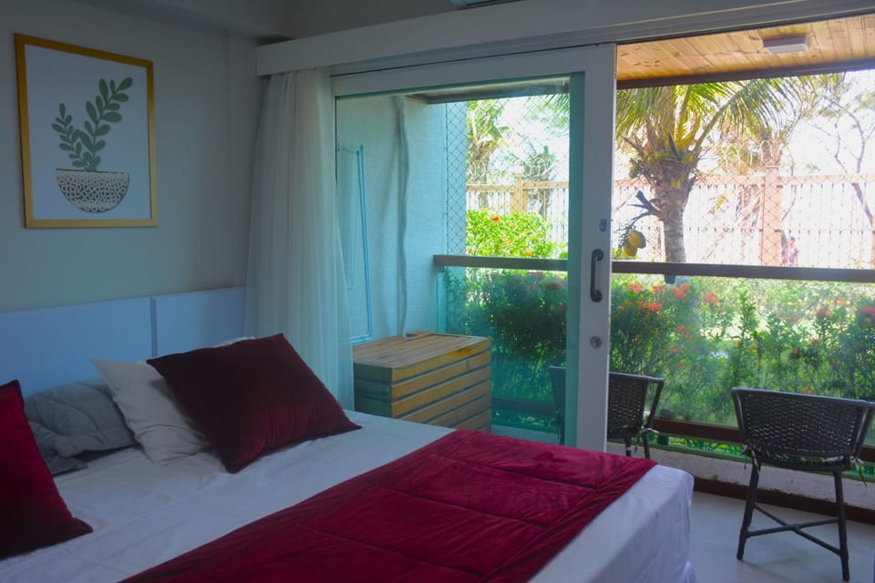 Bed, View (from property/room), Balcony/Terrace, Bedroom, Garden view