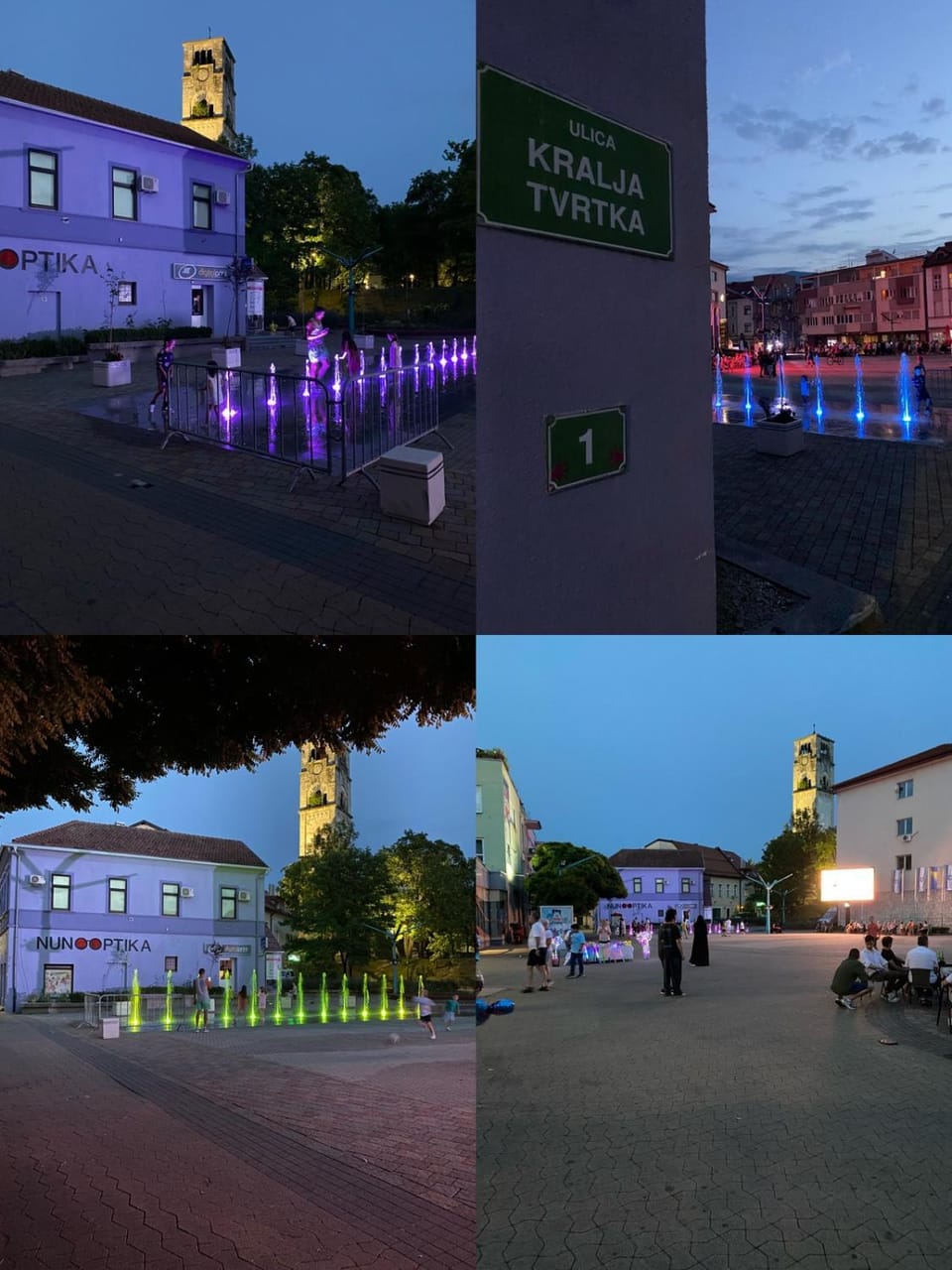 Night, City view, Location