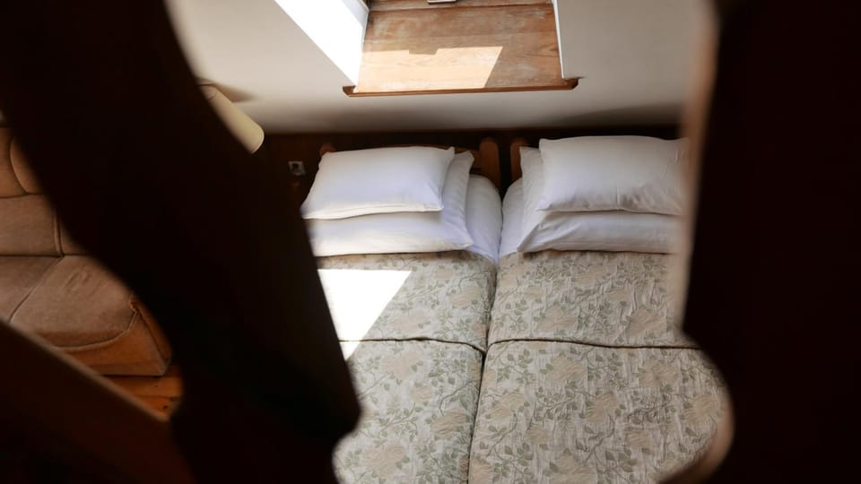 Bed, Bird's eye view, Balcony/Terrace, Floor plan, Bedroom