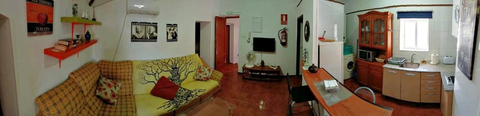 Living room, kitchen