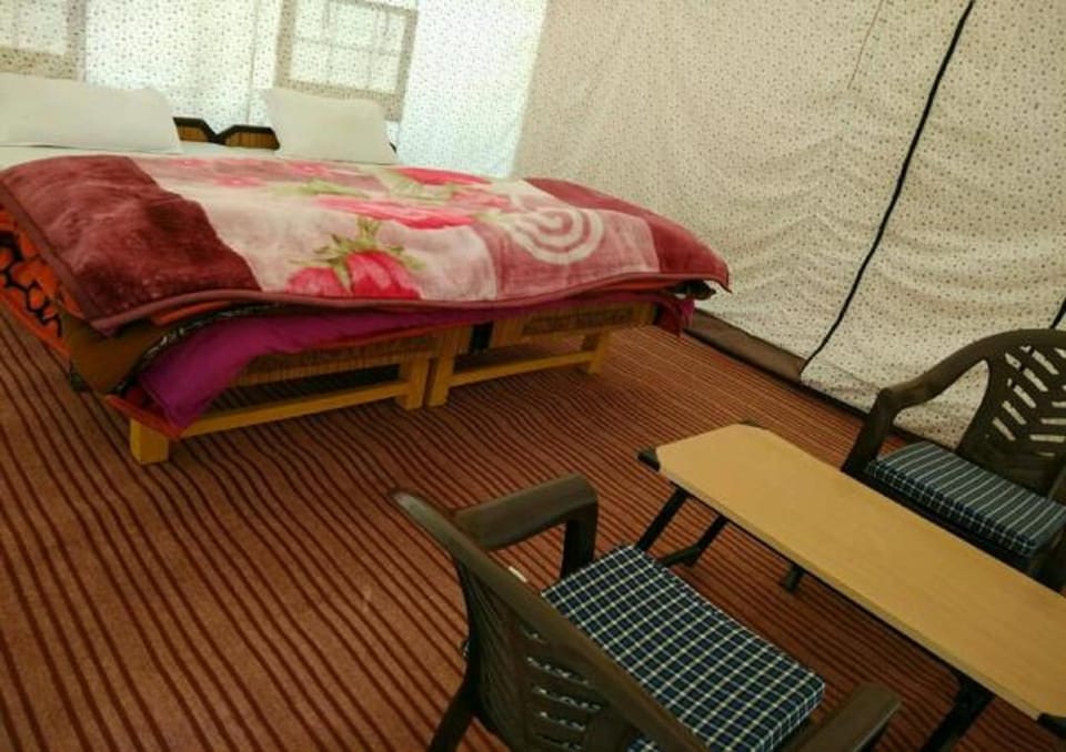 Bed, Living room, Seating area, Bedroom
