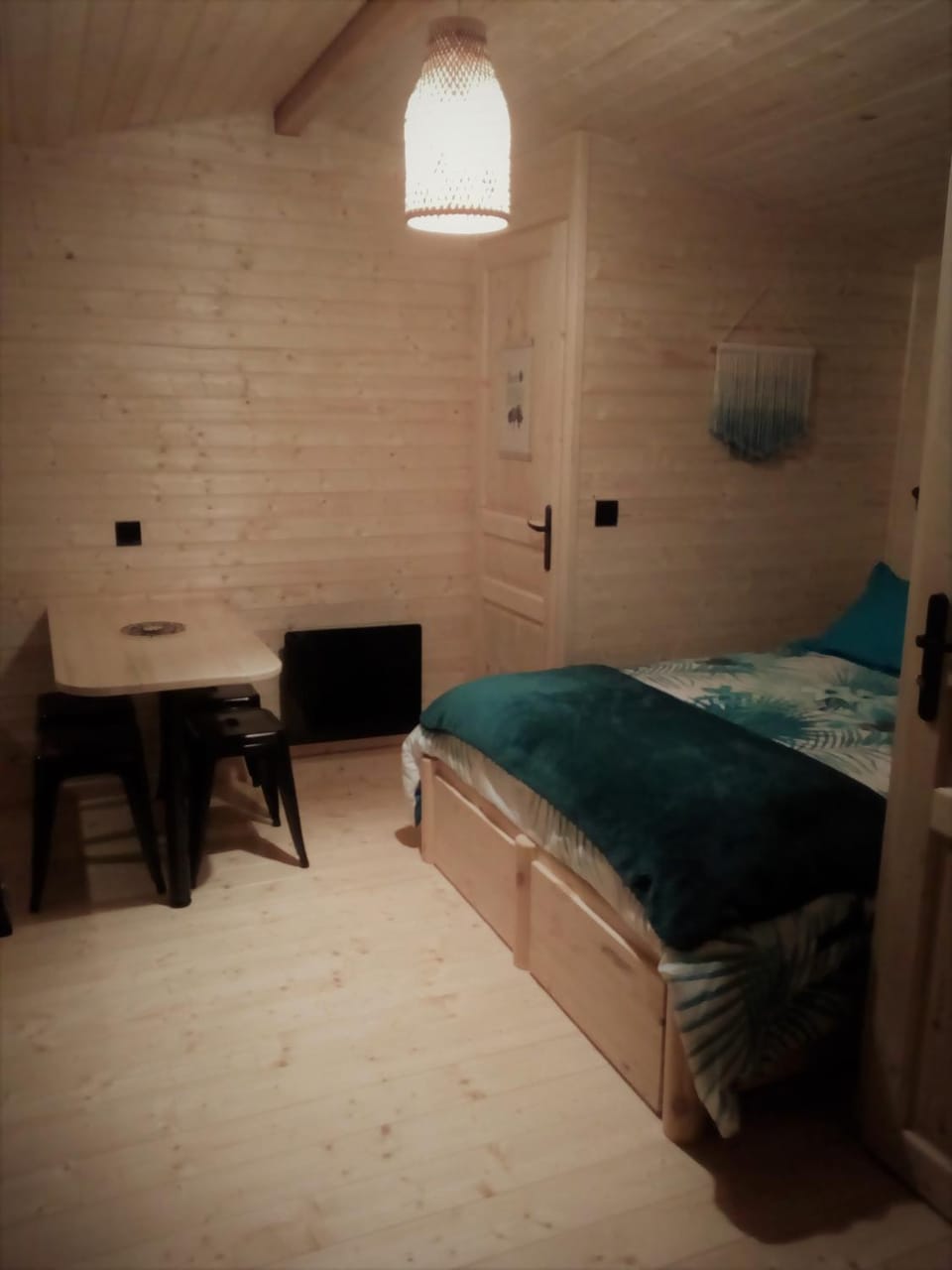 Night, Photo of the whole room, Dining area, Bedroom