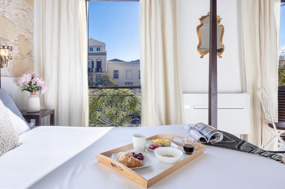 Bed, Day, View (from property/room), Balcony/Terrace, Photo of the whole room, Bedroom, Breakfast, Continental breakfast