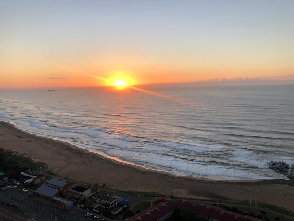 Beach, Sea view, Sunset