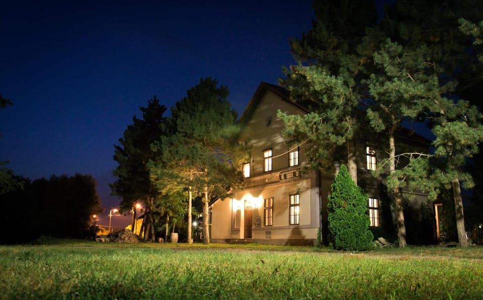Property building, BBQ facilities, Garden, Sunset