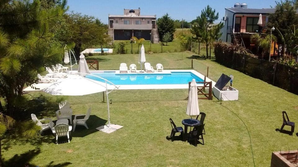 Patio, Day, Garden, Garden view, Swimming pool, sunbed