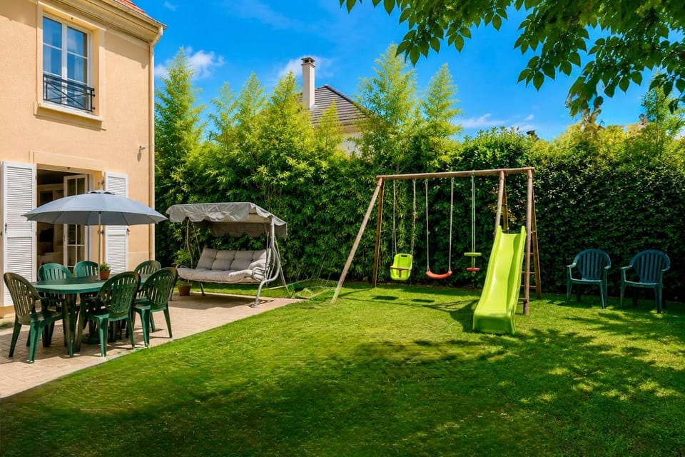 Patio, Children play ground, Garden, Garden view
