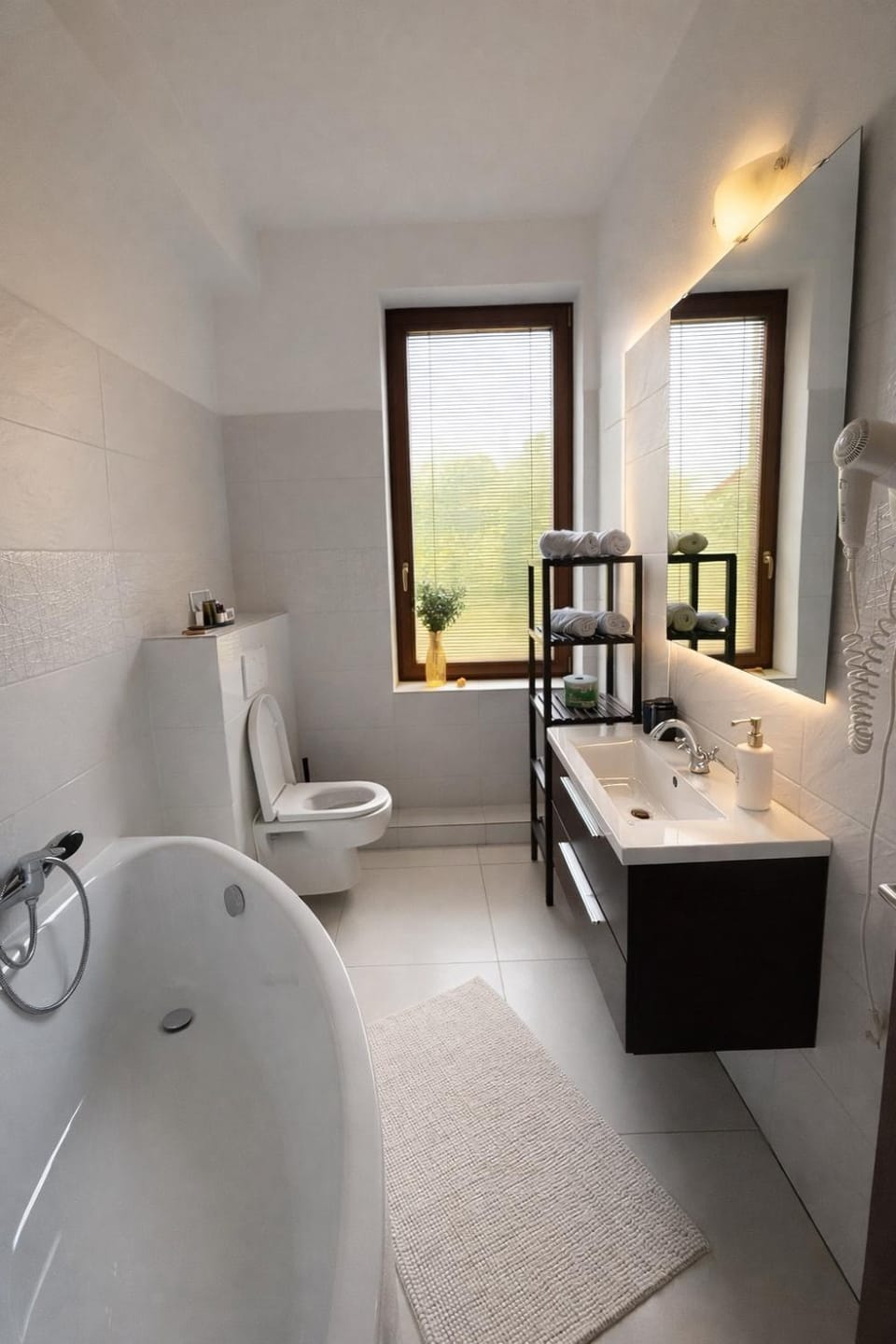 Bathroom, Bath, towels