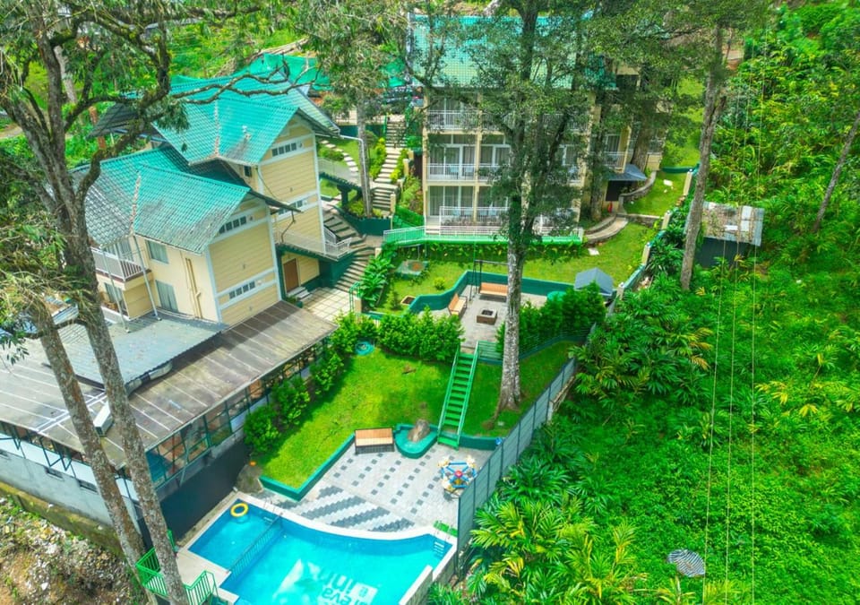 Property building, Spring, Day, Natural landscape, Garden, Garden, Garden view, Pool view, Swimming pool, Swimming pool
