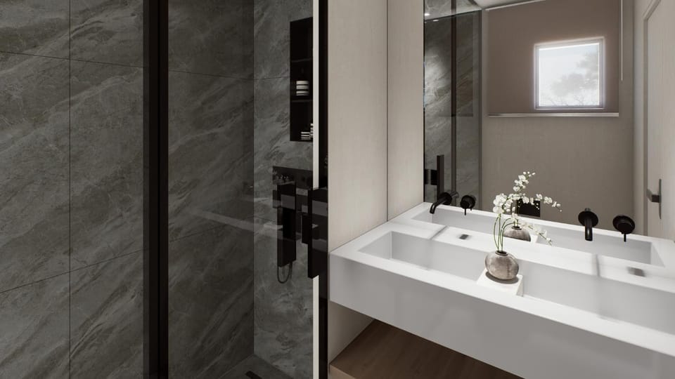 Shower, Bathroom, Decorative detail