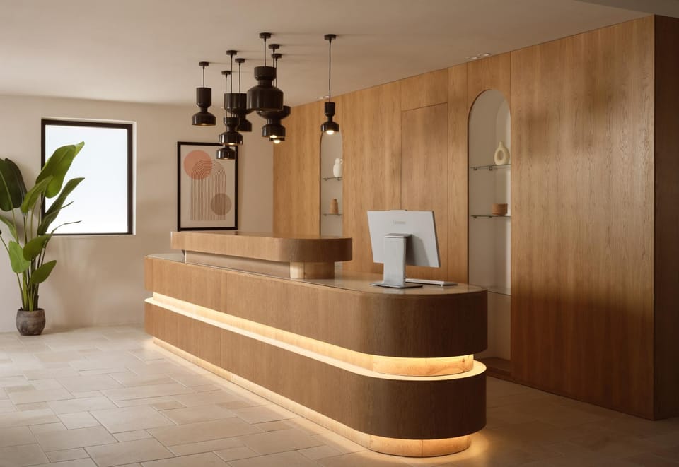 Lobby or reception, Decorative detail
