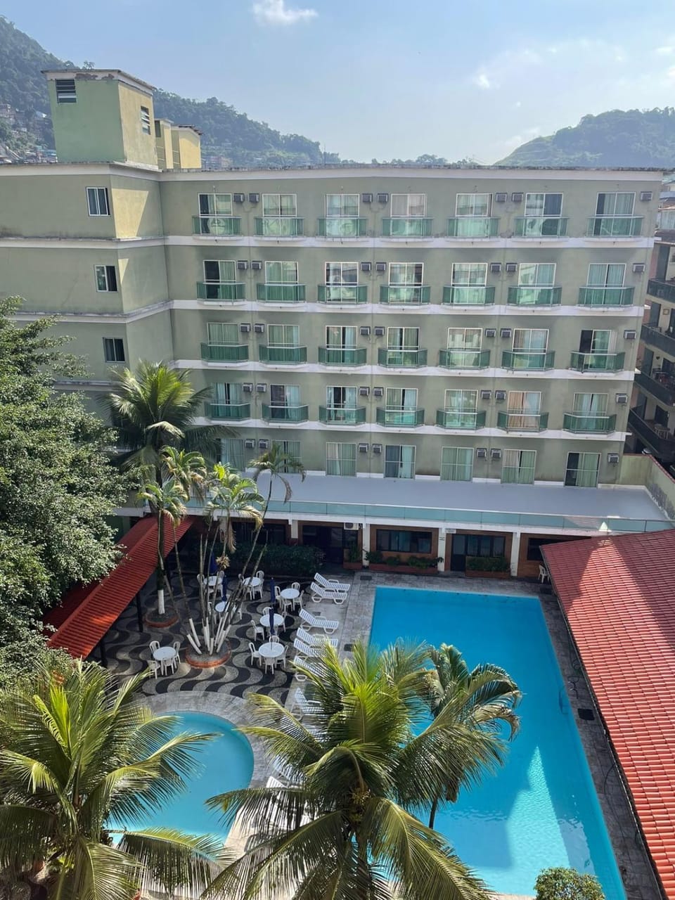 Property building, Day, View (from property/room), Pool view, Swimming pool, sunbed