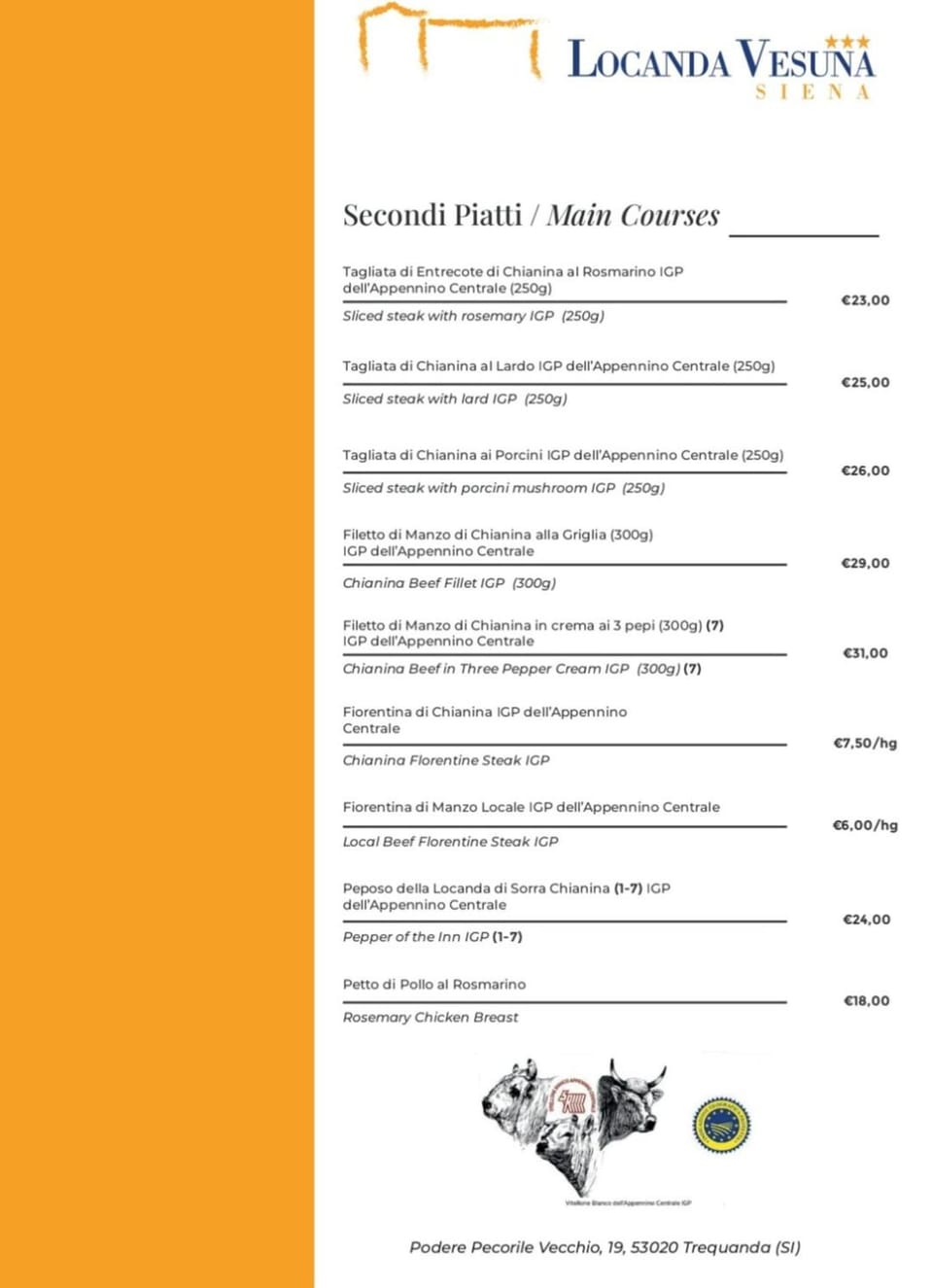 Restaurant/places to eat