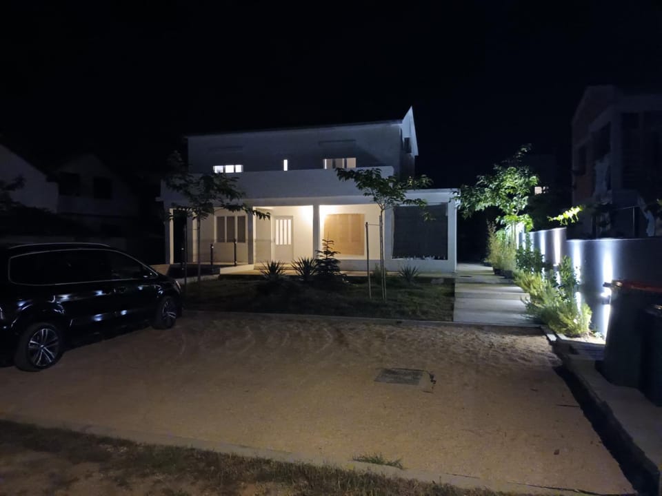 Property building, Night, Parking
