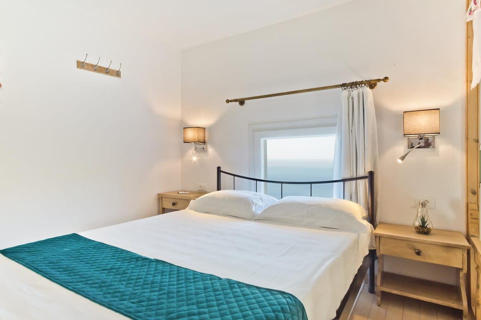 Bed, View (from property/room), Bedroom, Sea view