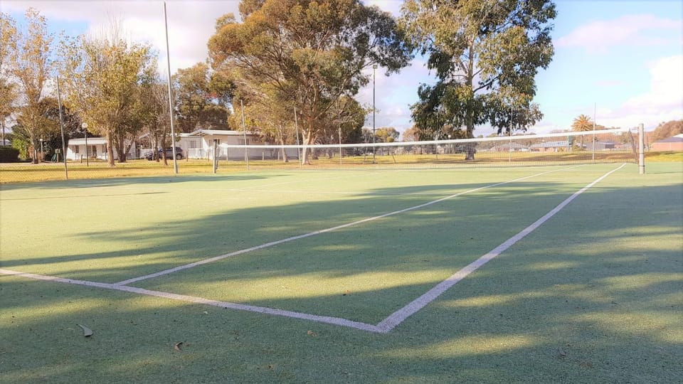 Tennis court, On site